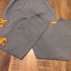 Jerzees Gray Sweatpants Comfortable Cotton-Blend Joggers